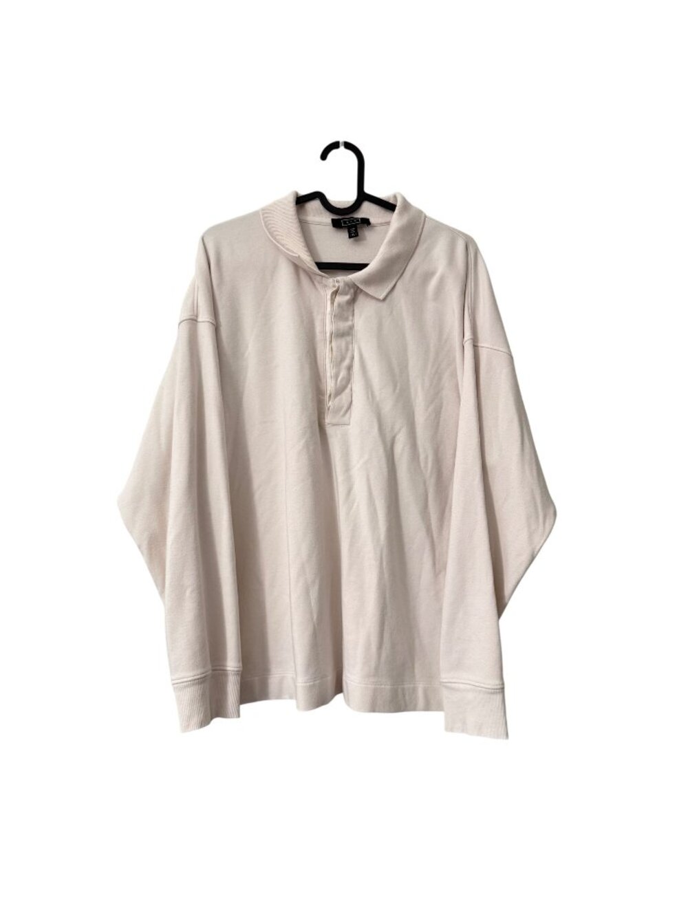 AYR Soft Cream Polo Pullover Sweatshirt